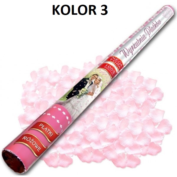 TUBA STRZELAJĄCA PŁATKI KONFETTI 60CM 7xWZÓR 4 SZT Kształt klasyczny