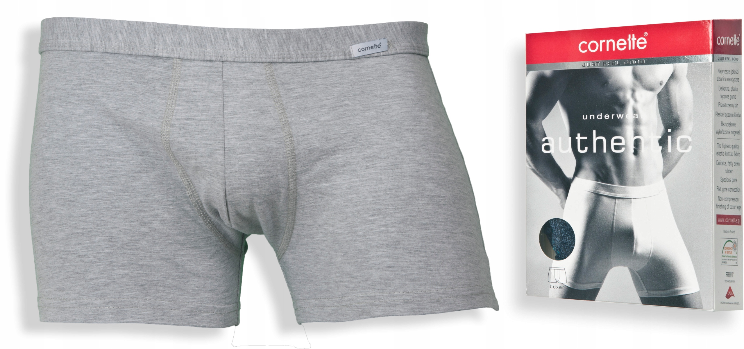 

Cornette Szorty Authentic Perfect Mini melanż XXL