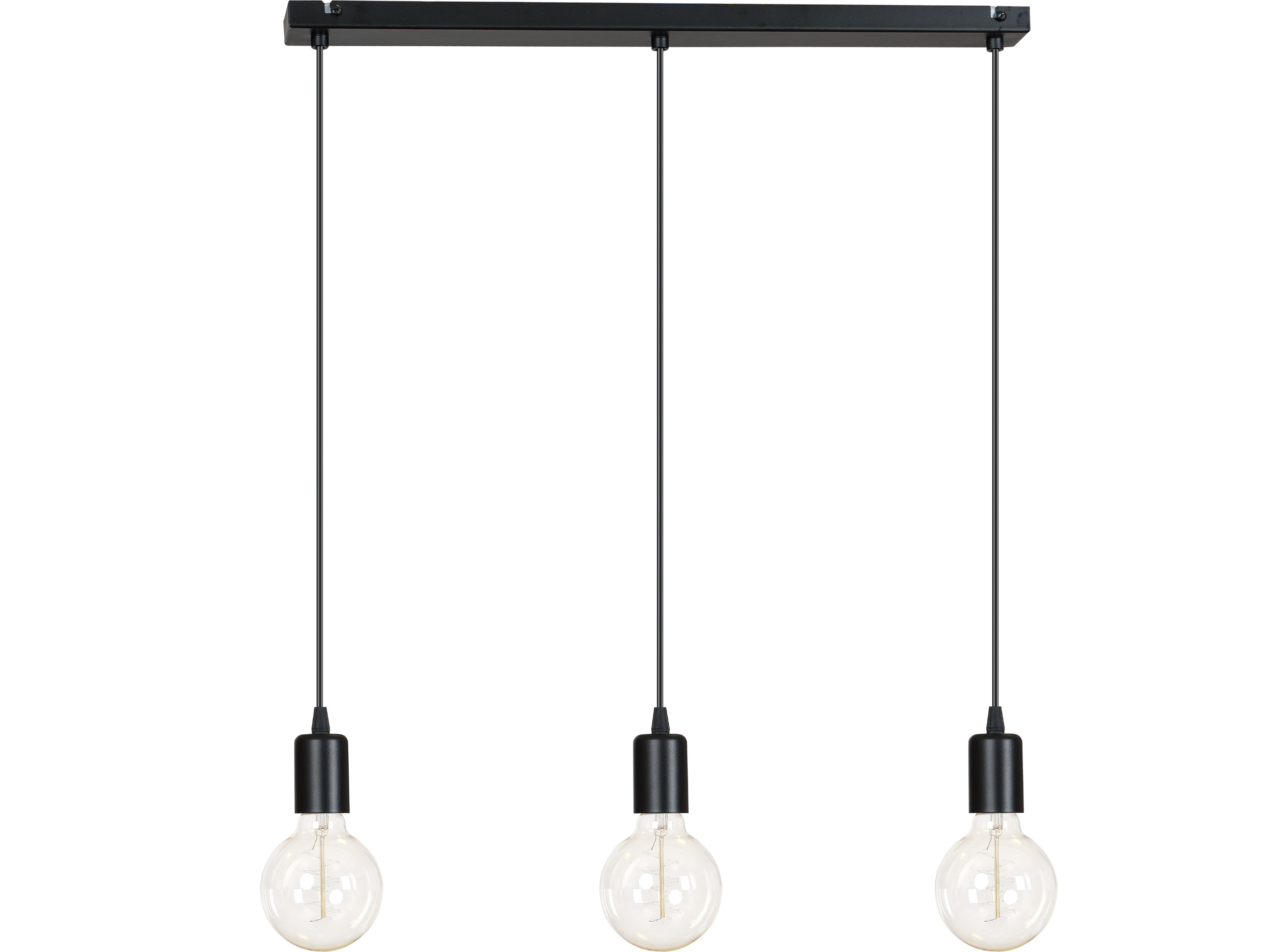 

Nowoczesna Lampa Wisząca Chrom Miedź edison 3 x60W