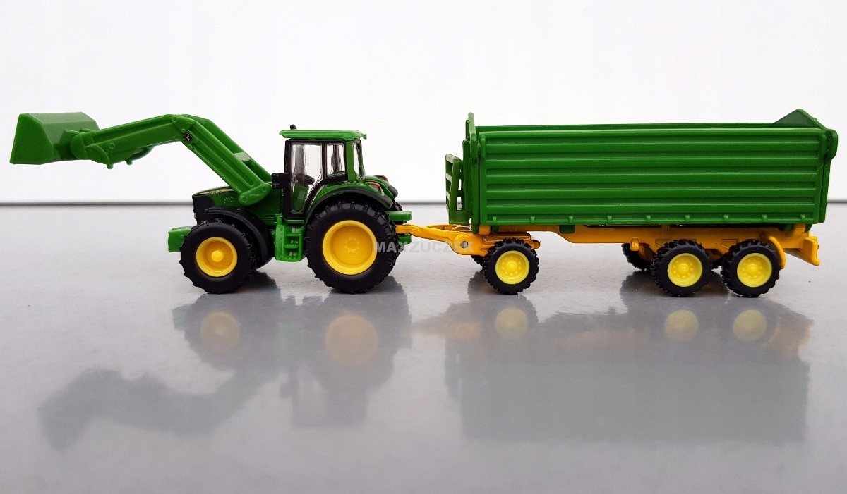 SIKU 1843 TRAKTOR JOHN DEERE PRZYCZEPA 1:87 Kod producenta 1843