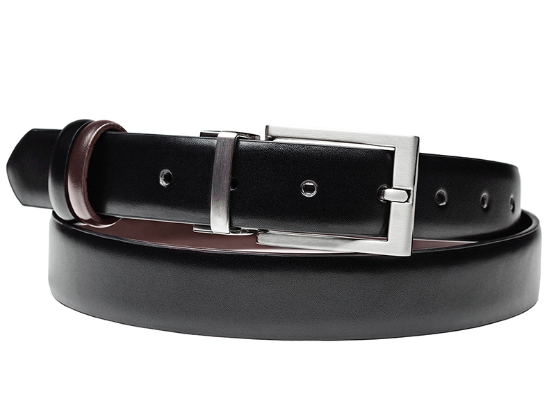 SKÓRZANY DWUSTRONNY Pasek Spodni Męski GREG P1 90