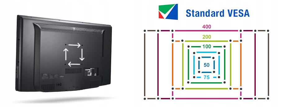 REGULOWANY UCHWYT TELEWIZORA WIESZAK LCD LED 37-70 Maksymalne obciążenie 30 kg