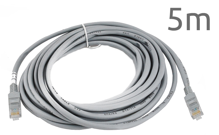 Kabel Sieciowy Lan Ethernet Skrętka RJ45 5m Gold EAN 5901785365078