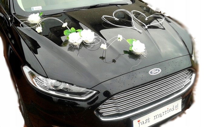 

Dekoracja samochodu ozdoby na auto do ślubu kwiaty