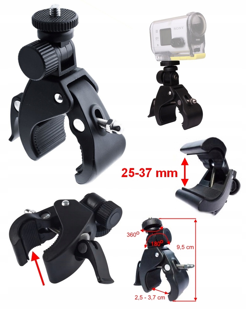 MEGA ZESTAW uchwyty akcesoria do SONY ACTION CAM EAN (GTIN) 0683489631363