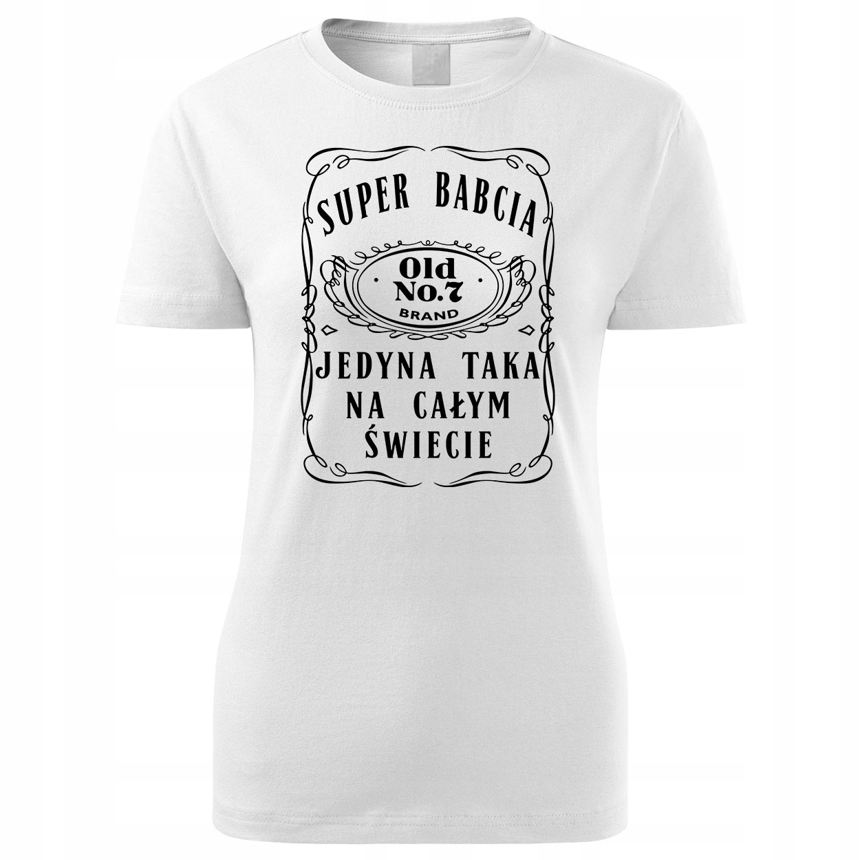 

koszulka biała Super Babcia Old No. 7 S - XXL