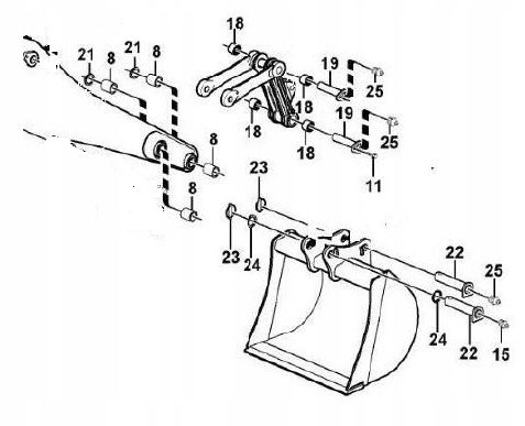 БОЛТЫ КОВША ВТУЛКИ VOLVO BL71B BL70B BL60B PLUS