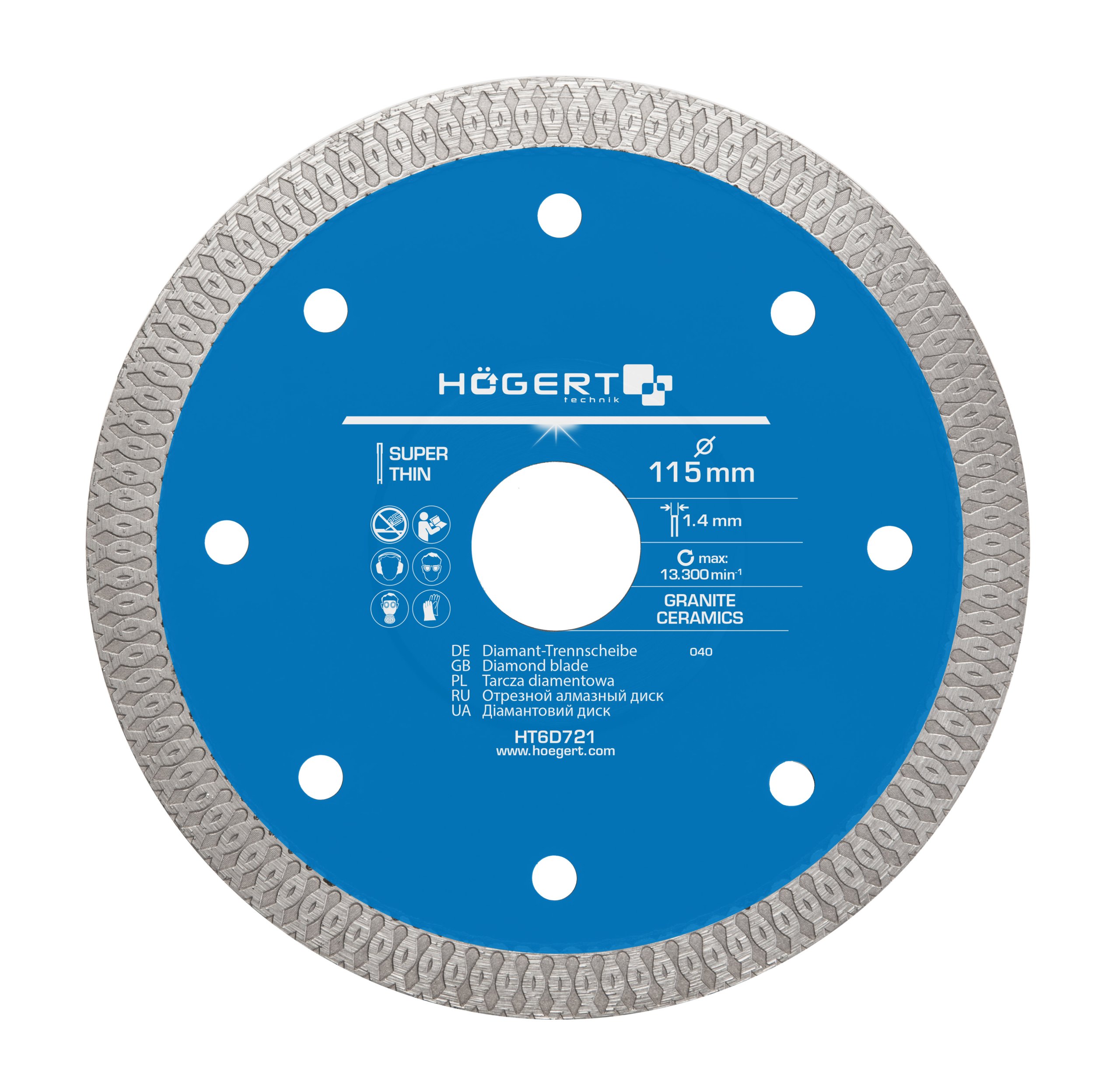 

Tarcza diamentowa do glazury Hogert 115mm HT6D721