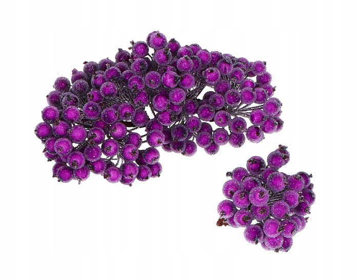 

Jarzębina na druciku oszroniona głóg 240szt fiolet