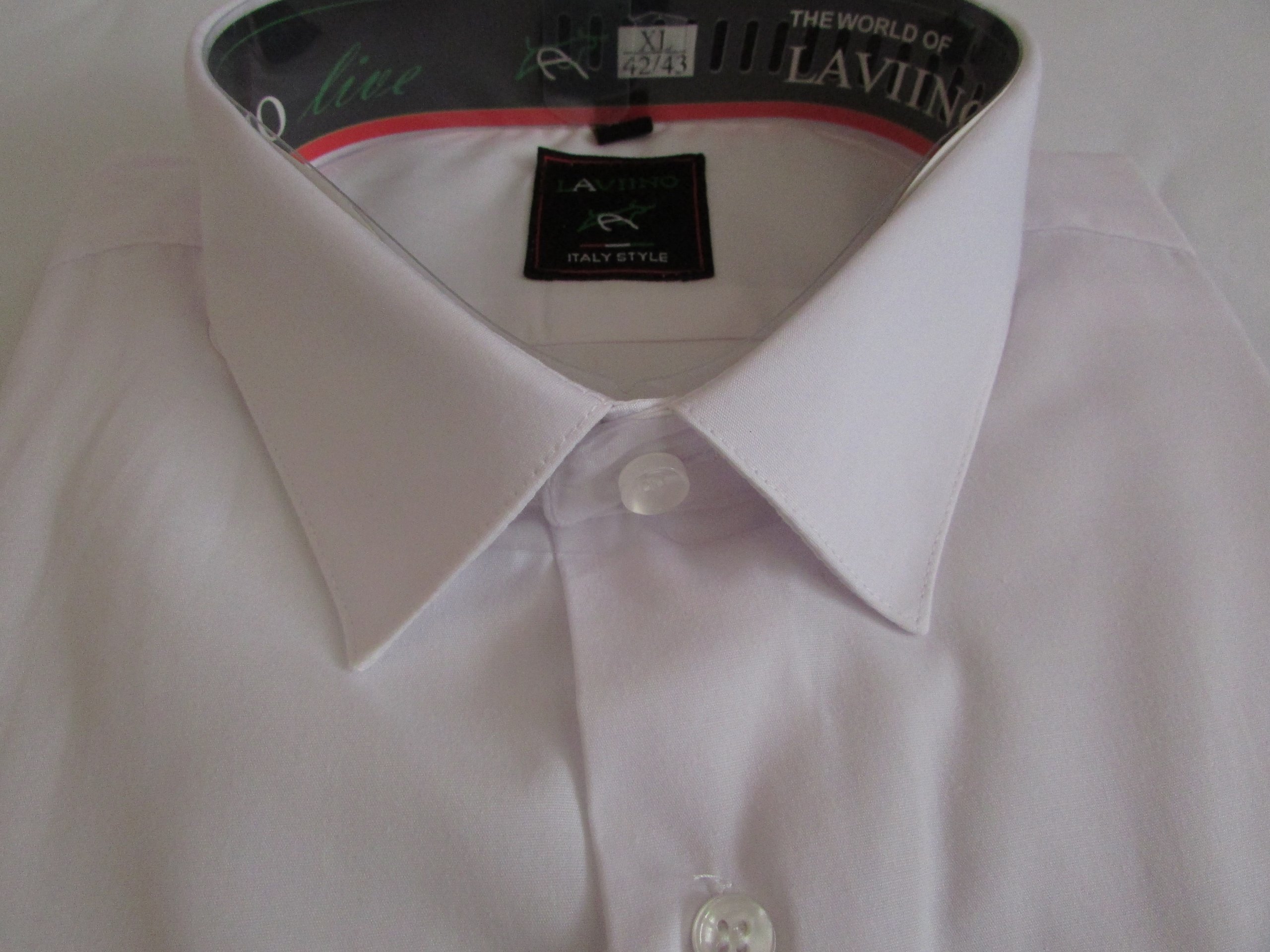 KLASYCZNA BIAŁA KOSZULA z długim rękawem 44/45 Rozmiar XL/XXL