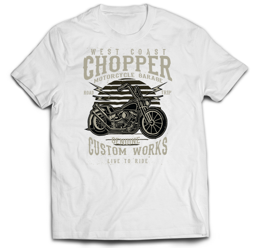 

Tshirt motocykl motor chopper motocykle old 4XL