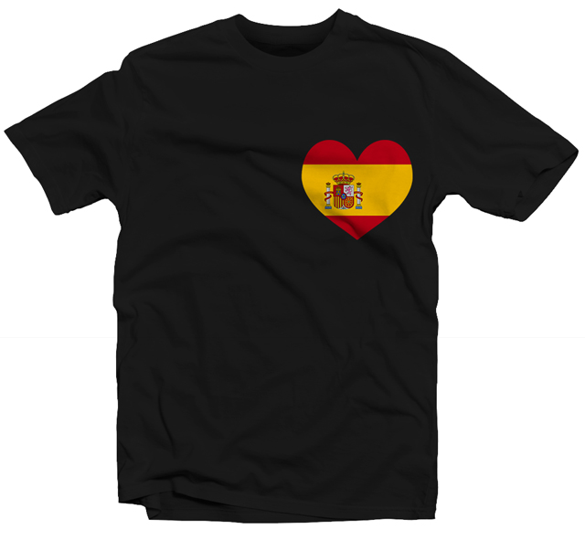 

Koszulka T-shirt Serce Flaga Hiszpania M