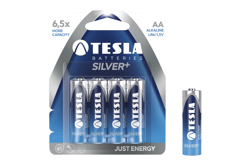 

Baterie alkaliczne Tesla Silver+ Aa LR06 - 4 szt.