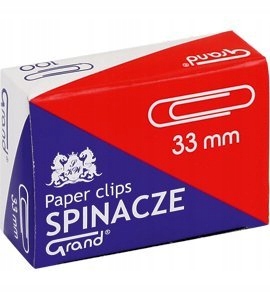 

Spinacze okrągłe 33mm opk 100szt