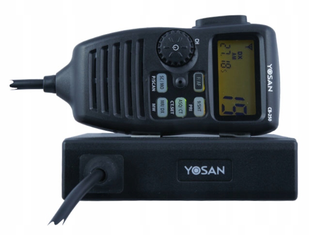 CB RADIO YOSAN CB 250 NEW wtyk zapalniczki Producent code CB250