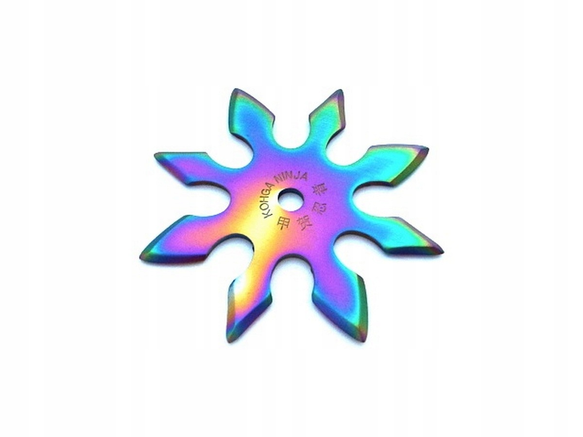Rzutka Shuriken 8 ramion gwiazdka N-404B rainbow
