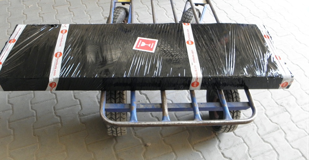 Szafka RTV 190 cm biały / biały połysk + LED Kolekcja RTV 190