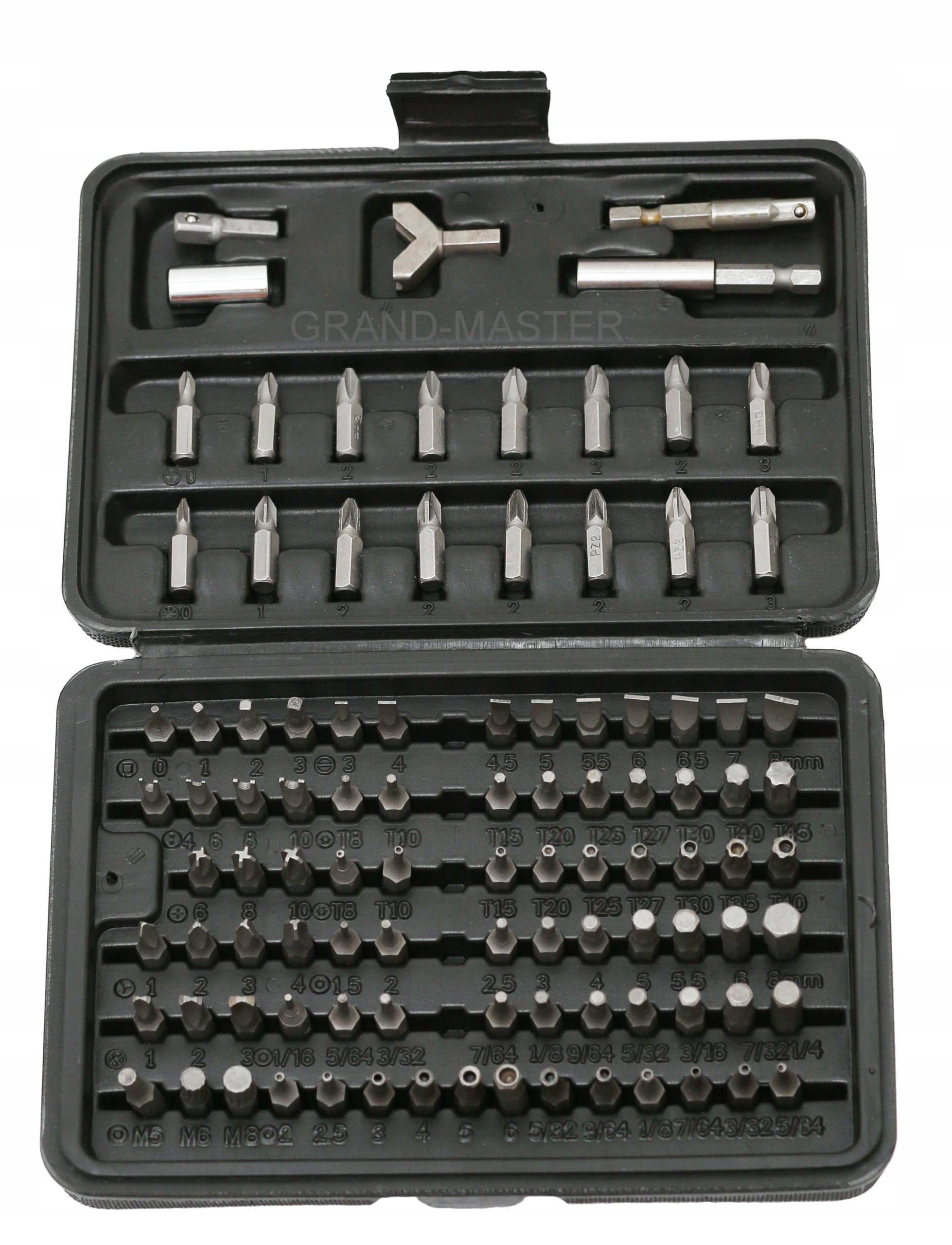 BITY BIT DO WKRĘTARKI WIERTARKI 100 el WKRĘT TORX Marka Mastiff