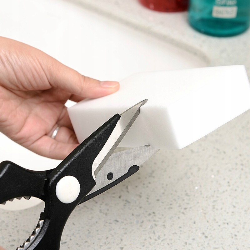 Magiczna GĄBKA DO MYCIA ścian NACZYŃ KANAPY krzeseł SKÓRY biała Wysokość produktu 1 cm