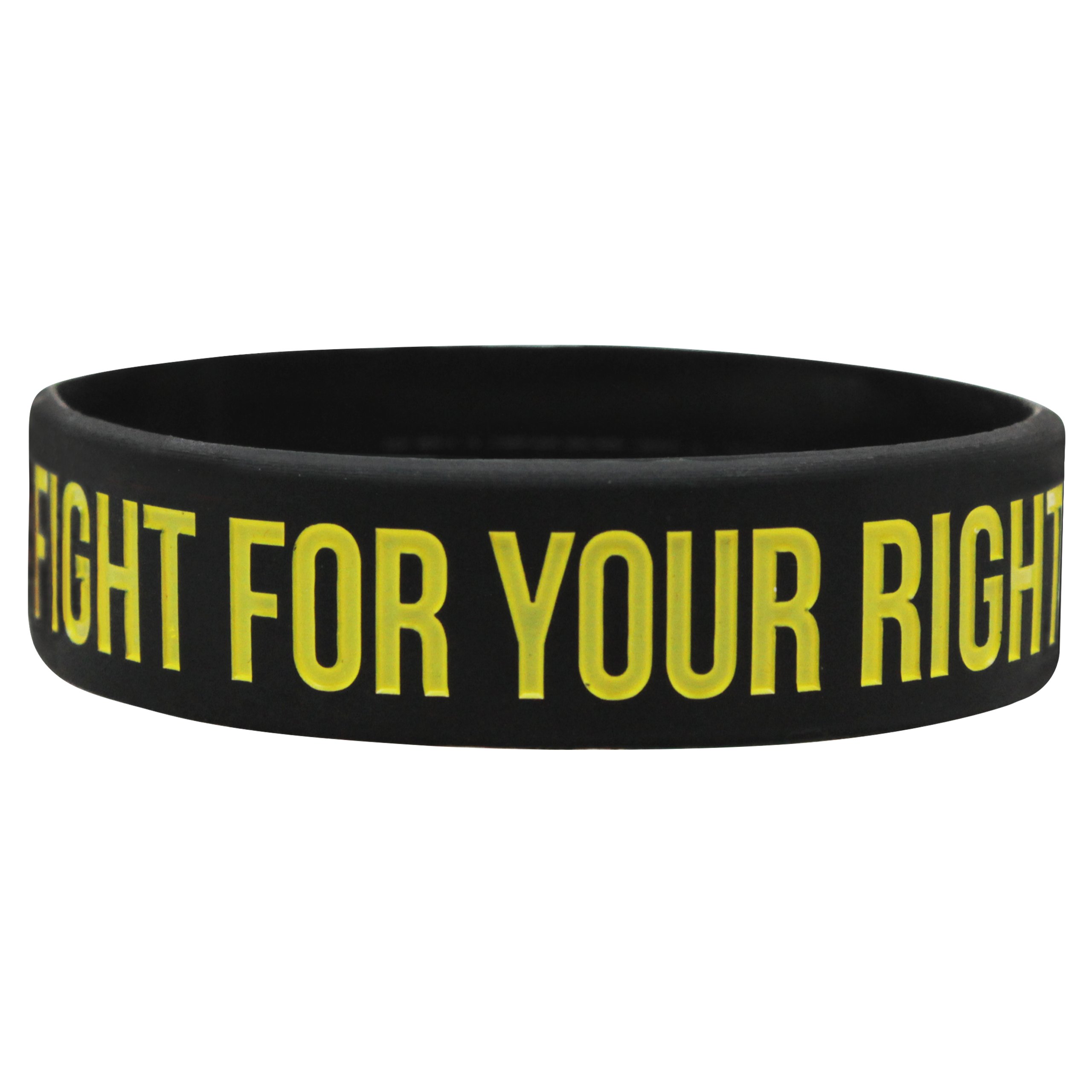 BELTOR OPASKA BRANSOLETKA SILIKONOWA CZARNA NAPIS FIGHT FOR YOUR RIGHT Kod producenta B0331
