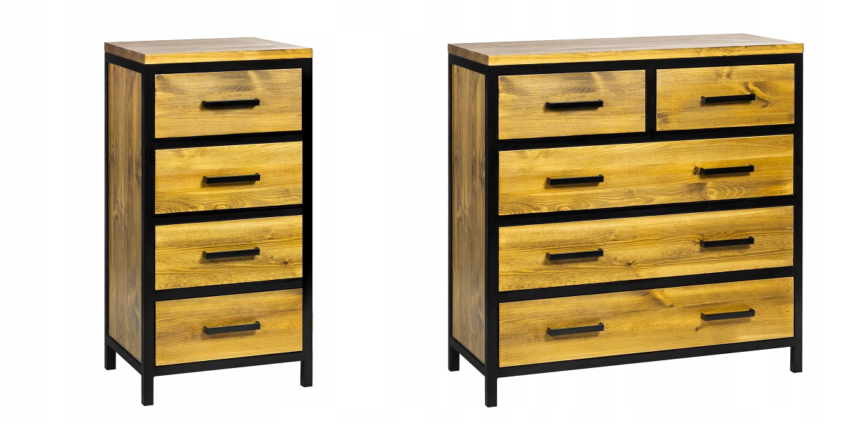 IDUSTRIALNA KOMODA METAL DREWNO STYL LOFT Kod producenta K-COM-1-C