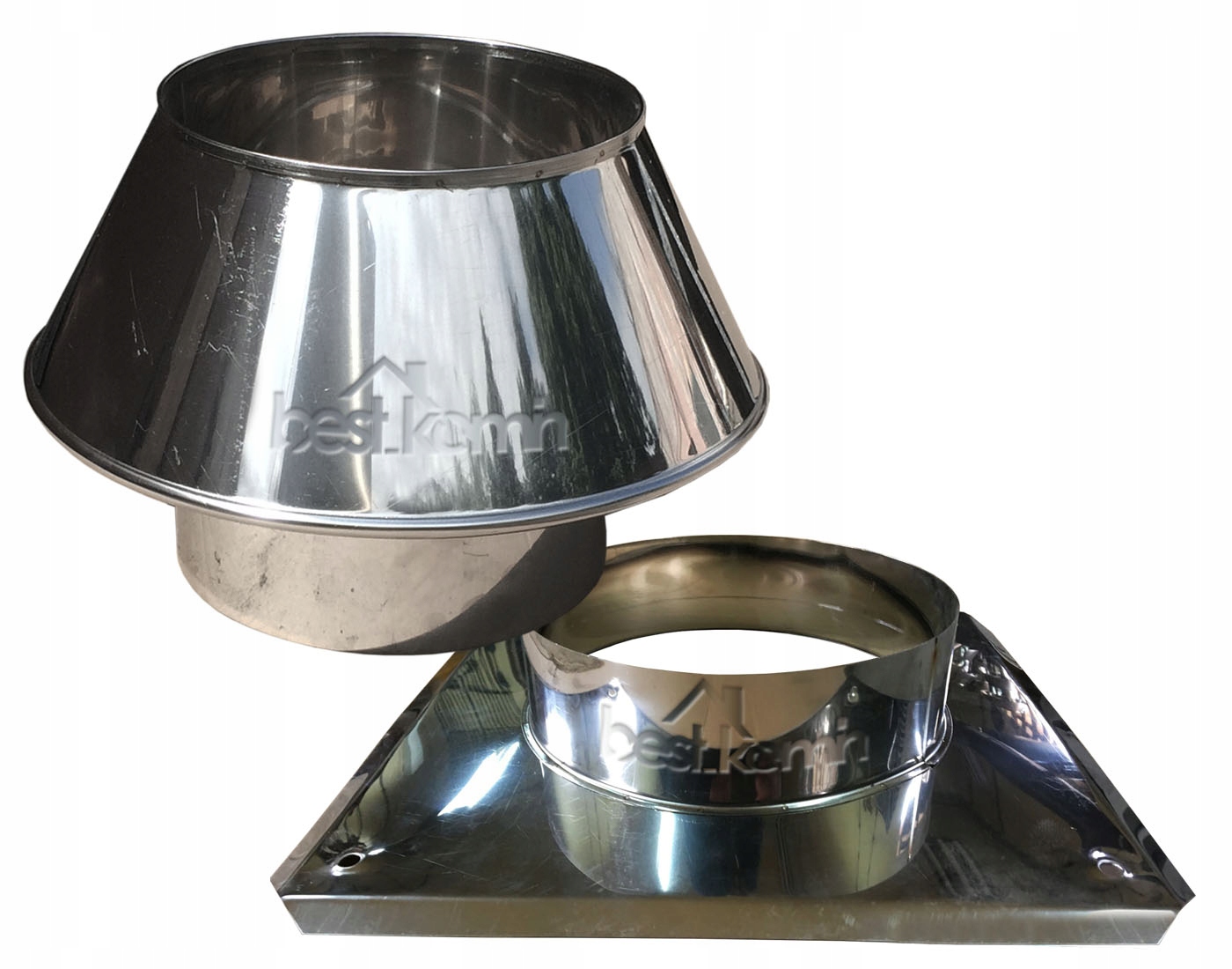 KOMIN PODSTAWA KWASOODPORNA + NASADA STOŻEK 180 m