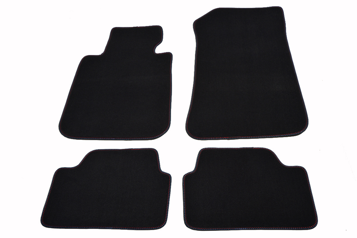 DYWANIKI WELUR LOGO PERFORMANCE do BMW 1 E87 Color anthracite beige black graphite ash colored