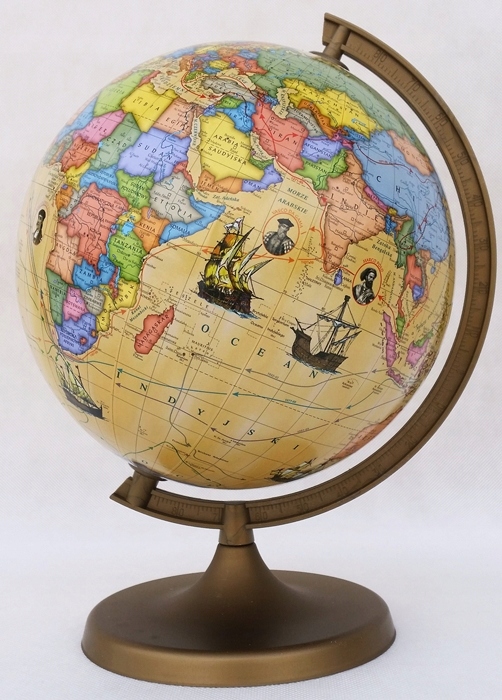 Globus TRASAMI ODKRYWCÓW 220mm + karton 22 NA PREZENT polityczny polski Kod producenta 2342