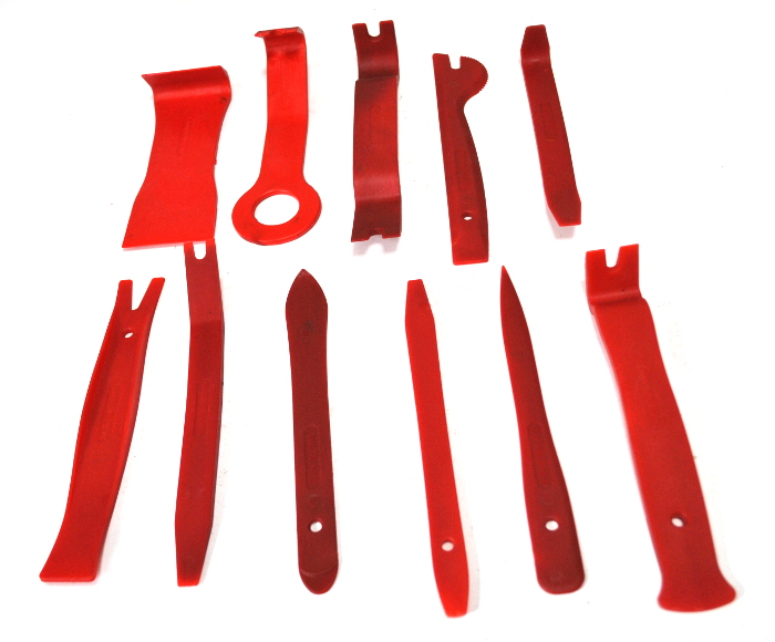 ZESTAW ŚCIĄGACZY TAPICERKI DŹWIGNIE KLIPSÓW 11 SZT Marka inna