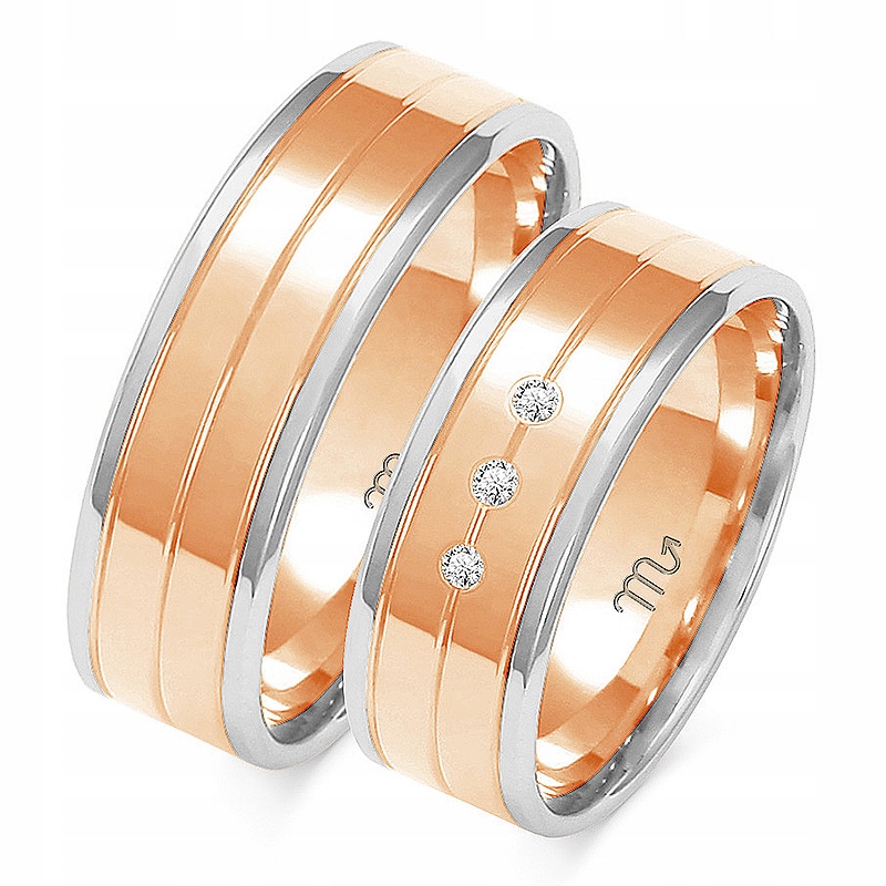 Zlaté Prsteny 14K 7 mm Zirkon id A-226