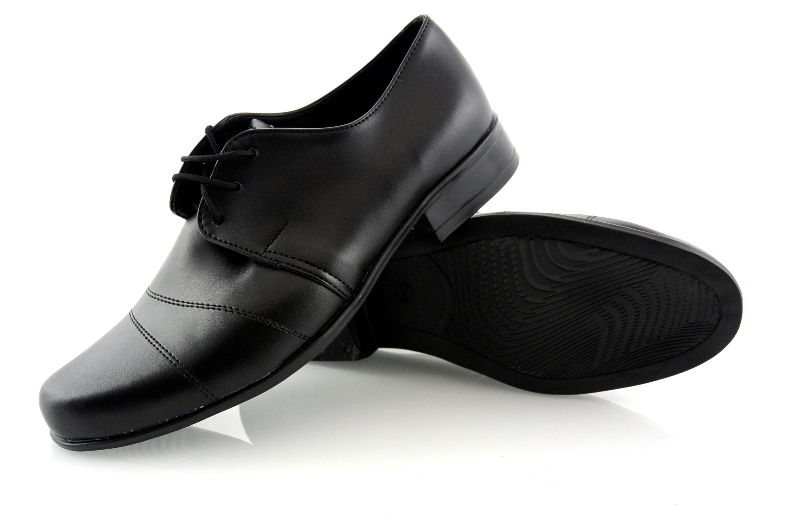 CZARNE WIZYTOWE PÓŁBUTY KOMUNIJNE CHŁOPIĘCE r35 Bohater brak