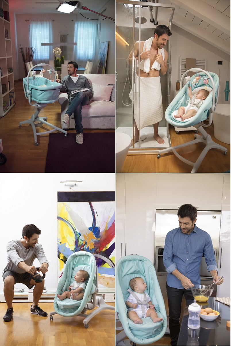 CHICCO BABY HUG 4w1 Łóżeczko leżaczek krzesło 24h Wysokość produktu 88 cm