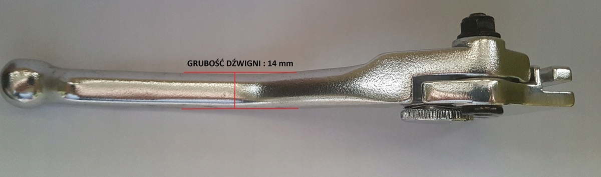 DŹWIGNIA KLAMKA SPRZĘGŁA TRIUMPH BONNEVILLE ROCKET Kolor srebrny