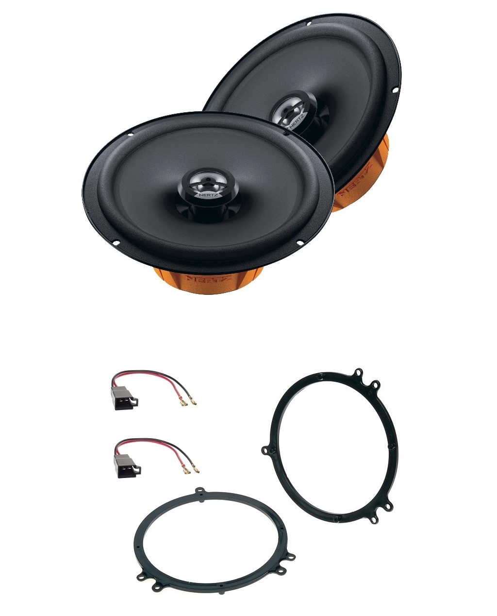 Reproduktory s 2 priechodnými vzdialenosťami 165 mm Audi A3 8L A4 B5 A6 C5 Tt Hertz DCX 165