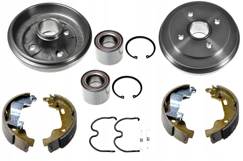 Bebny szczeki OPEL AGILA I bez ABS KPL TYL 200mm