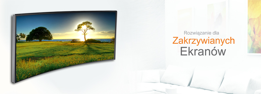 UCHWYT WIESZAK HAK do TV TELEWIZORA SUPER SLIM VESA LCD LED QLED OLED Stan opakowania oryginalne