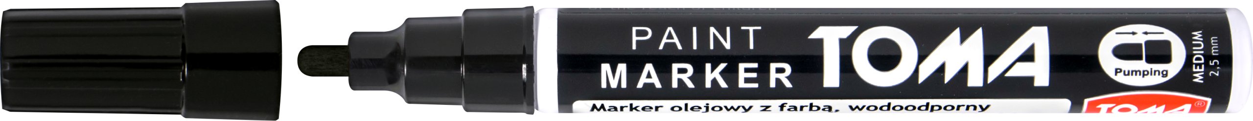 

Marker Toma metal opony plastik wodoodporny czarny