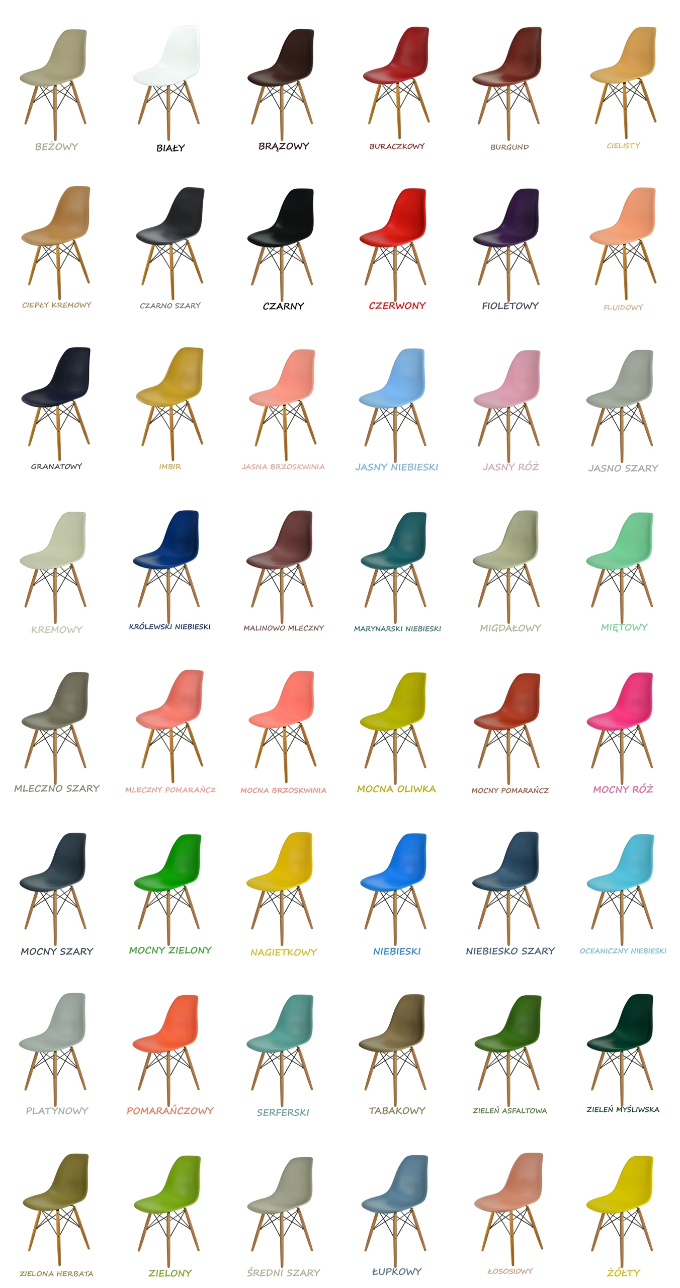 Krzesło Milano Design DSW DSR kilka kolorów Kod produktu dsw1