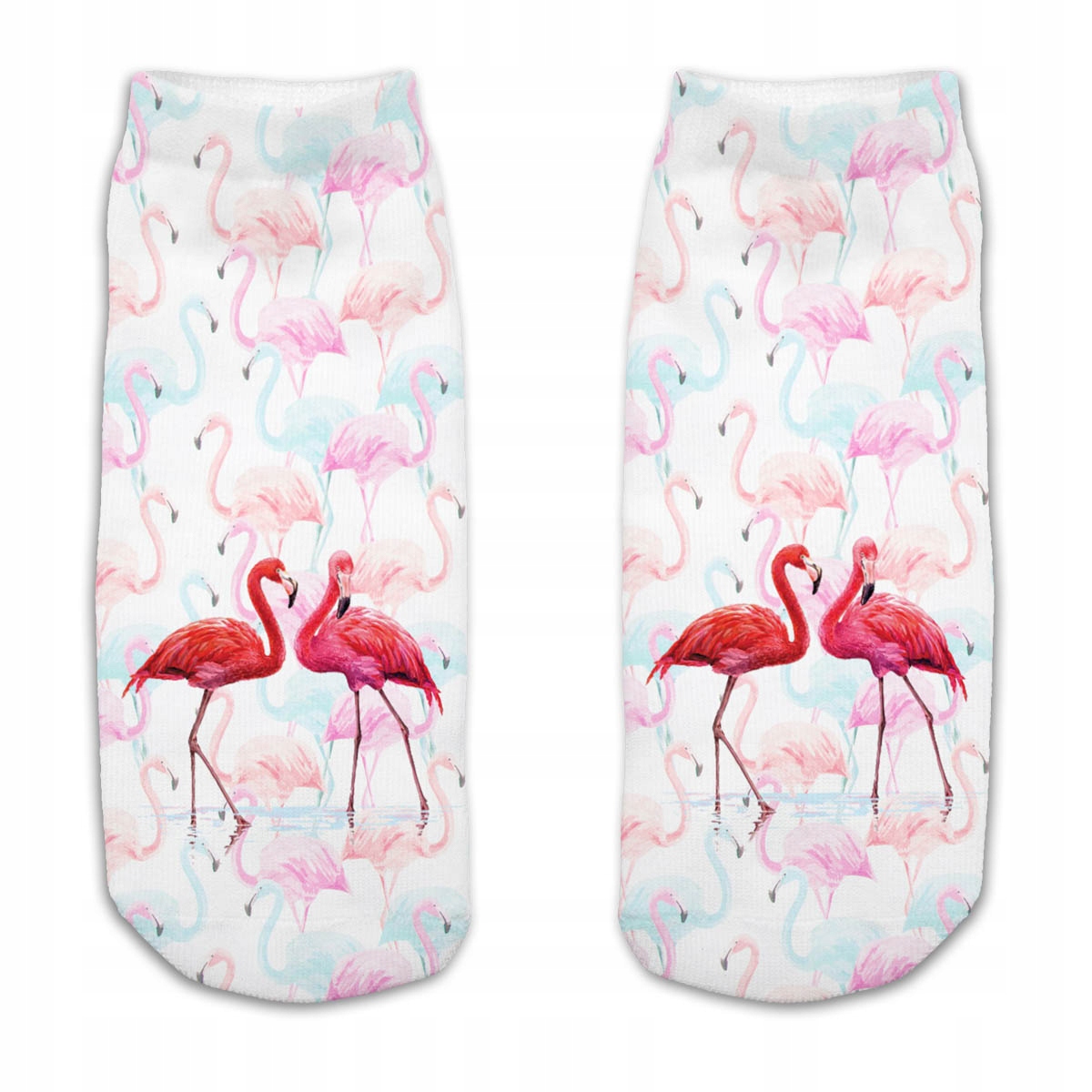 

Skarpetki Stopki Fullprint 3D Para Flamingów Modne