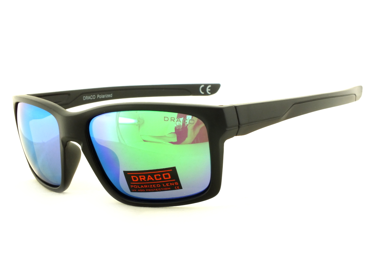 OKULARY POLARYZACYJNE NA ROWER TĘCZOWE MĘSKIE UV Marka Draco