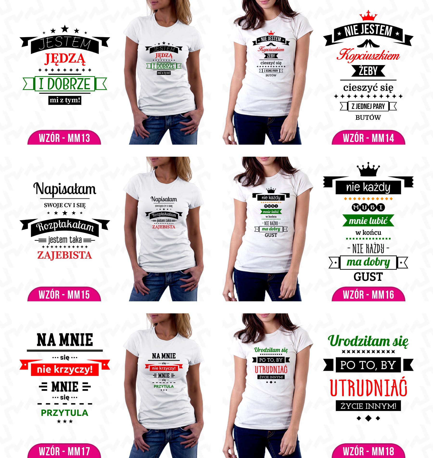 DAMSKIE ŚMIESZNE KOSZULKI Z NADRUKIEM - MAŁA M!XXL Rozmiar XXL