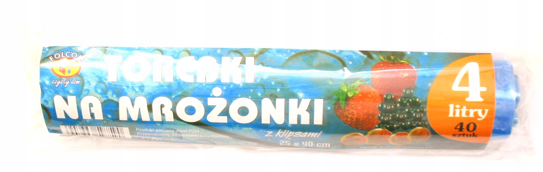 WORECZKI / MROŻONKI 4 L / 40 SZTUK + KLIPSY FOLCOM Marka Folcom