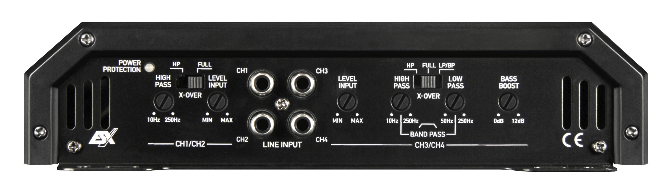 ESX HXE100.4 wzmacniacz samochodowy 4x100 W 2 Ohm Zniekształcenia THD 0.5%