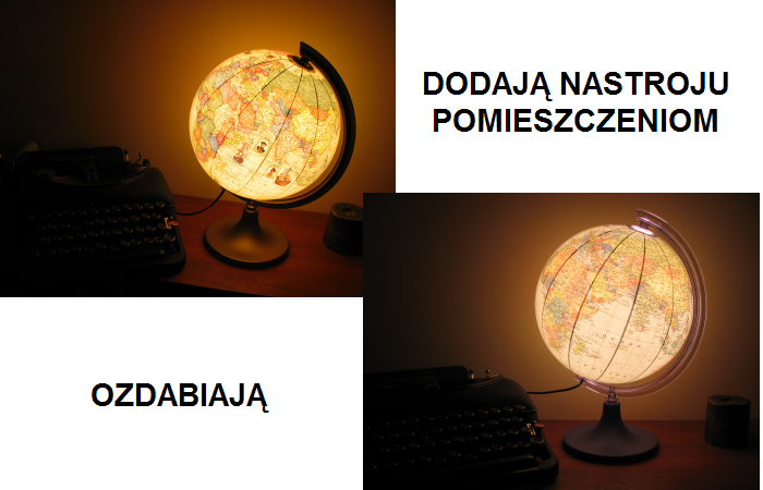 GLOBUS PODŚWIETLANY 25 CM - 2 WZORY Marka Zachem