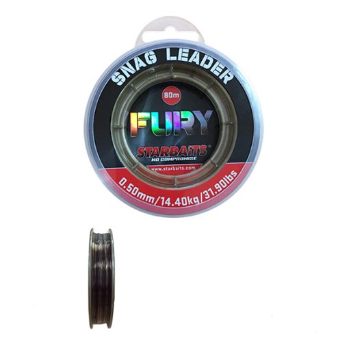 Starbaits Fury Snag Leader 31,9lb/80m Strzałówka
