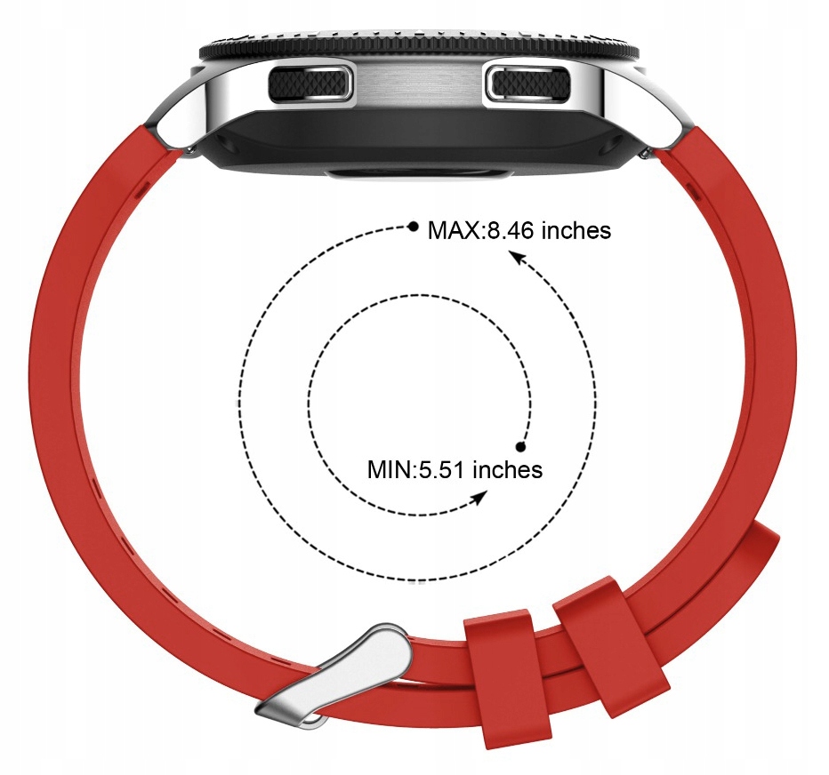 Красный ремешок для Samsung GALAXY WATCH 46 мм Цвет Красный