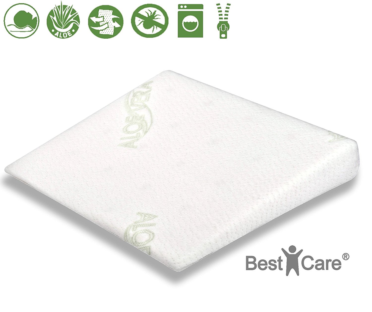 Poduszka trójkątna refluks klin 40x30 podgłówek Kolor biel