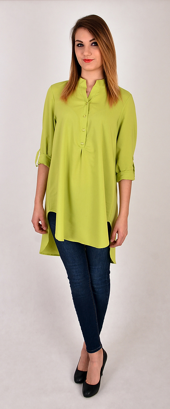 DŁUGA ASYMETRYCZNA KOSZULA TUNIKA KOLORY R - 42 Marka inna