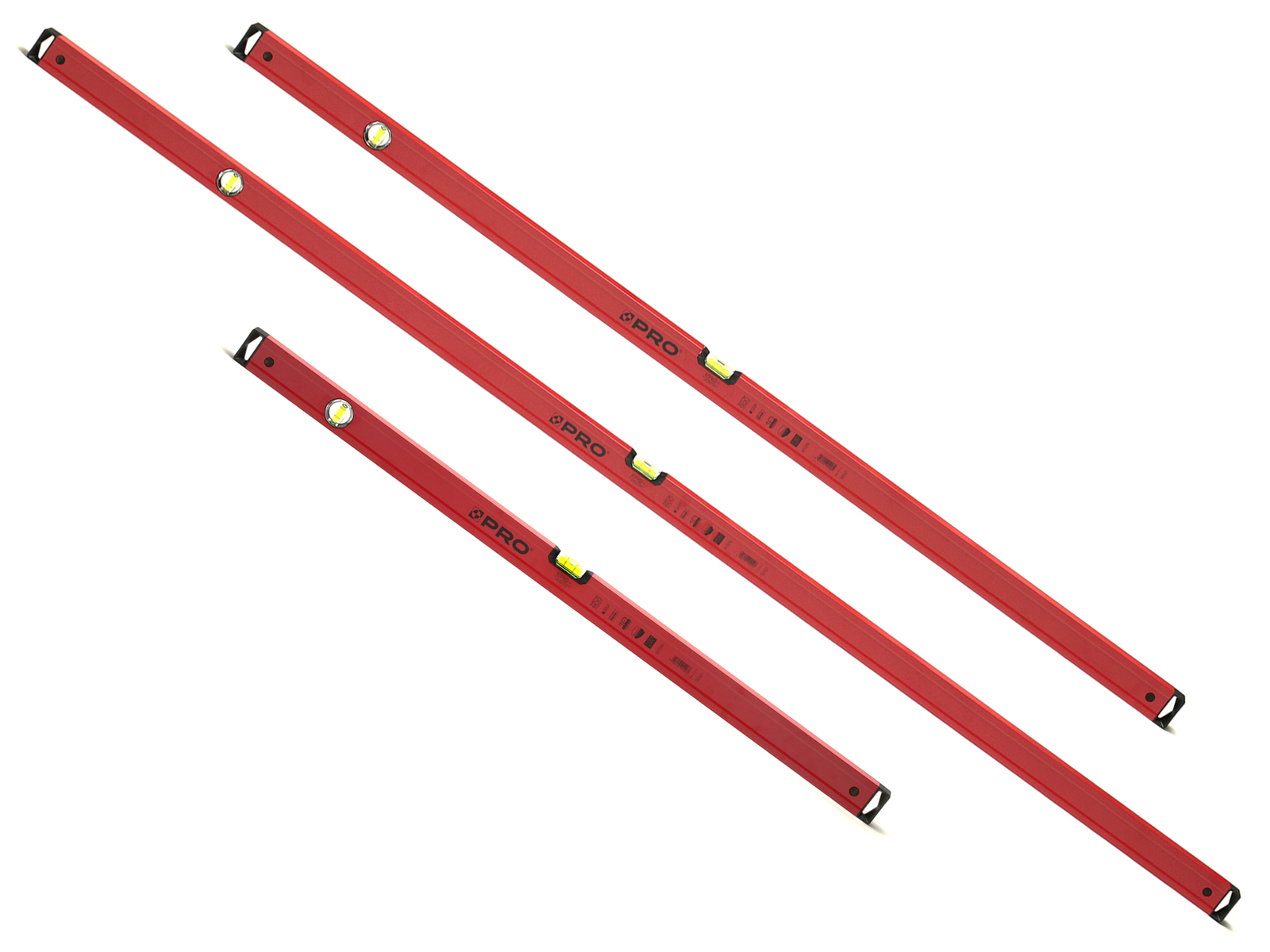 

Zestaw 3szt Poziomnica serii PRO600 100 150 200cm