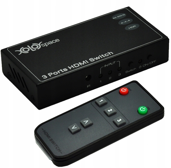 

Przełącznik Hdmi Switch 3x1 Hdr 4K Hdcp 2.2 Pilot!
